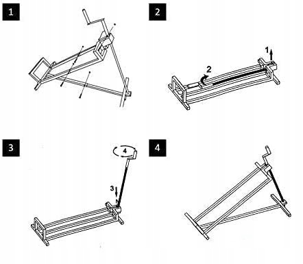 PODNOŚNIK SERWISOWY DO TRAKTORKA KOSIARKI QUADA LEWAREK ATV Maksymalna wysokość podnoszenia 7700 mm