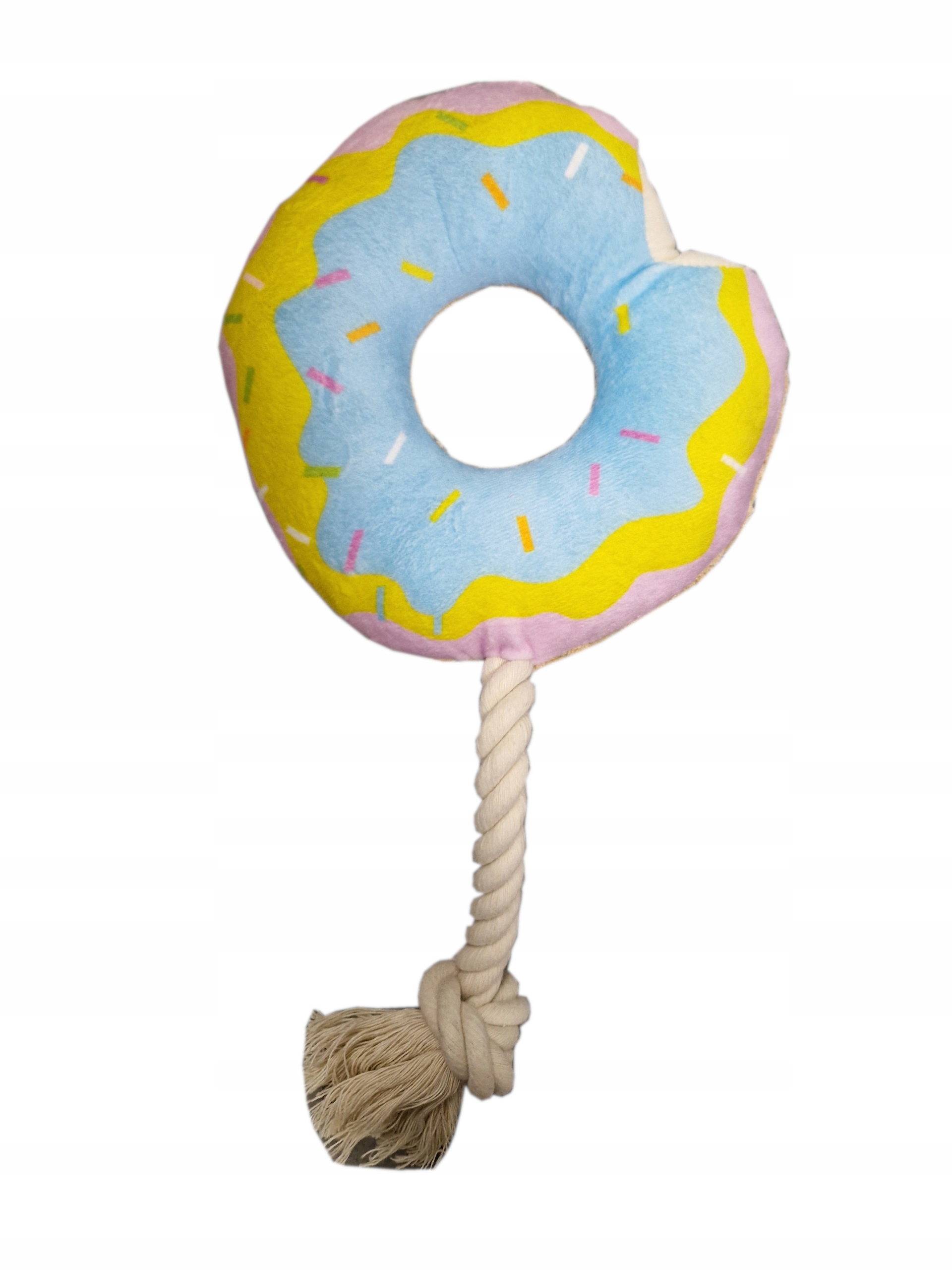 

Zabawka z piszczałką dla psa pluszowy donut