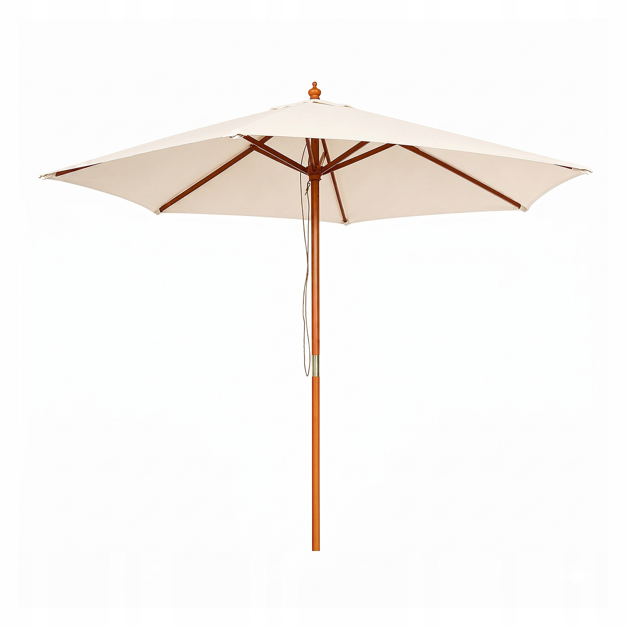 Linder Exclusiv Záhradný slnečník s drevenou konštrukciou 250 cm Béžový