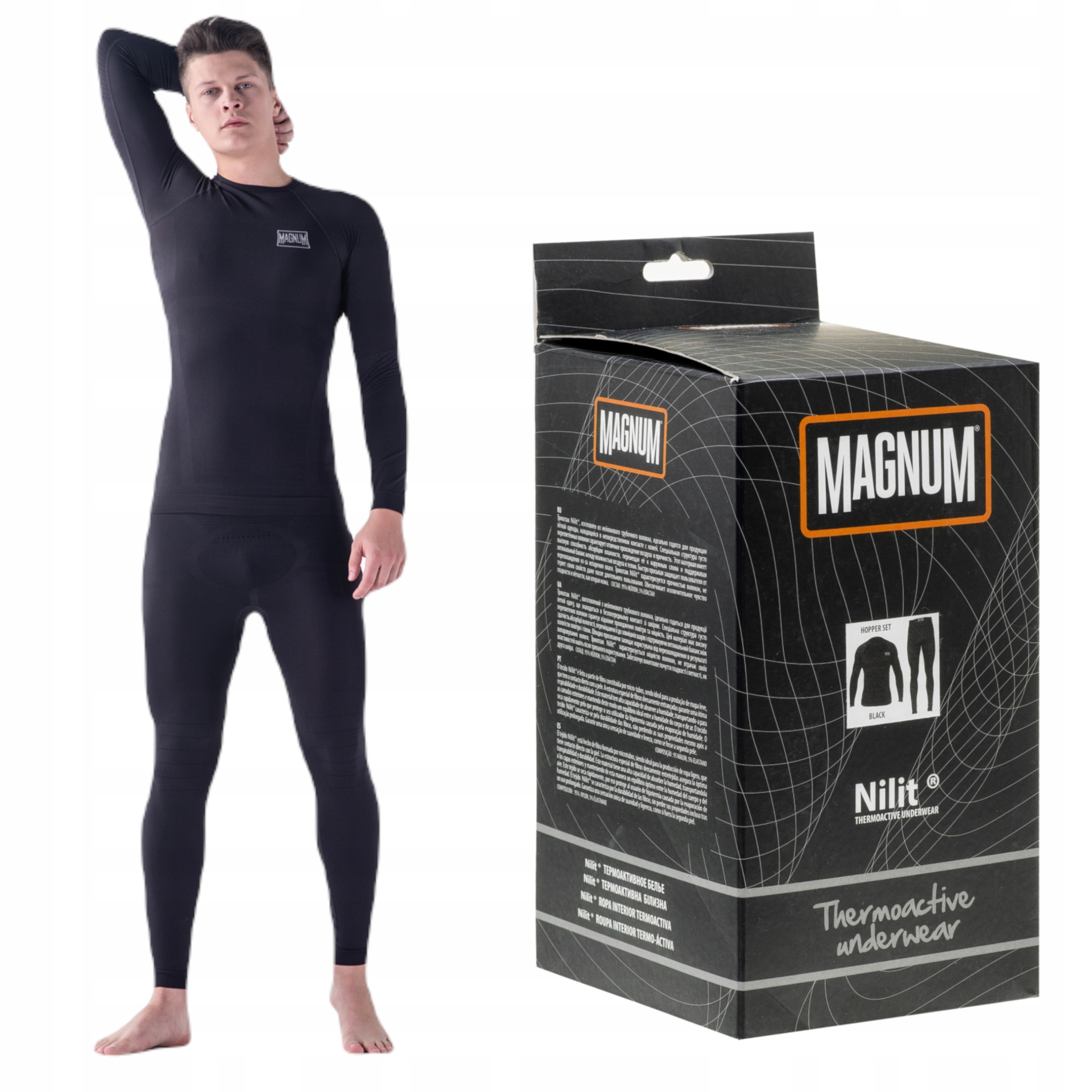 Magnum Bielizna Termoaktywna Męska Termiczna Ciepła Zestaw Hopper Set XXL