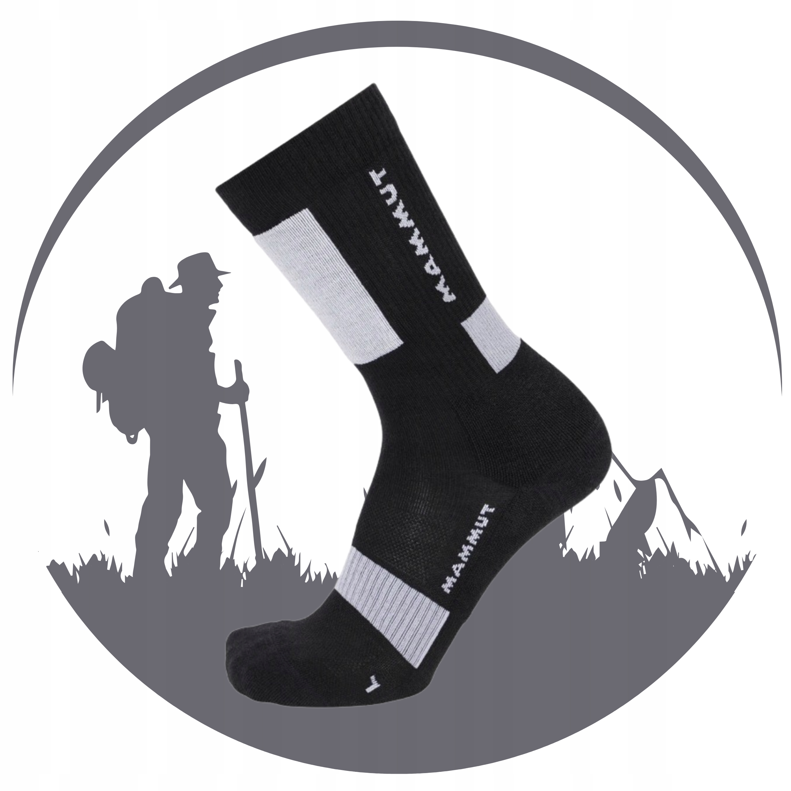 Skarpety Trekkingowe Mammut Mountaineering Lightweight Merino Crew 45-47