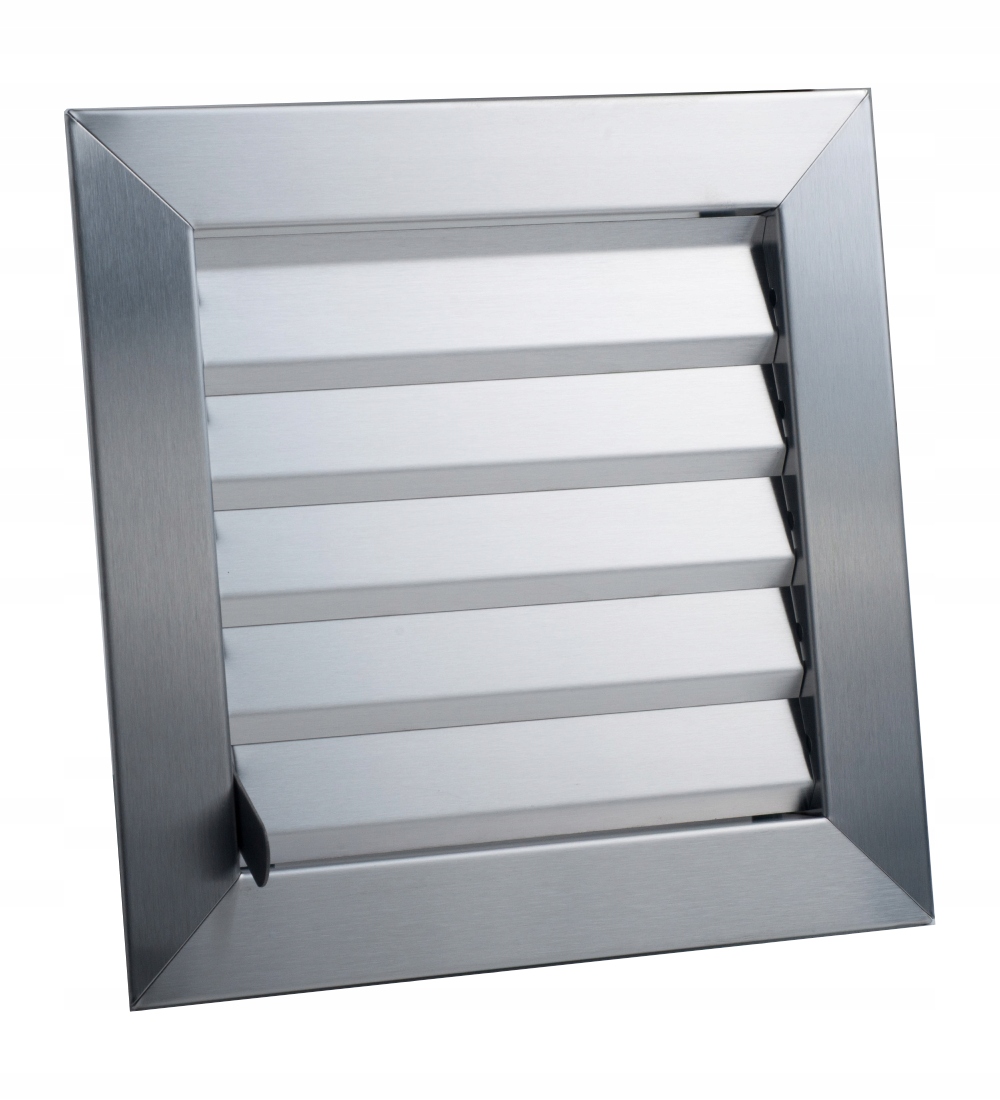 Ventilační mřížka uzavíratelná síťkou proti hmyzu 16 x 16 cm, kovová
