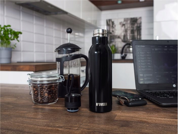 TERMOS BUTELKA TERMICZNA KUBEK NOVEEN TB152 500 ml Kolor odcienie niebieskiego