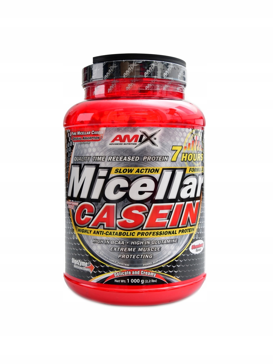 Micellar Casein 1000 g Amix jahoda