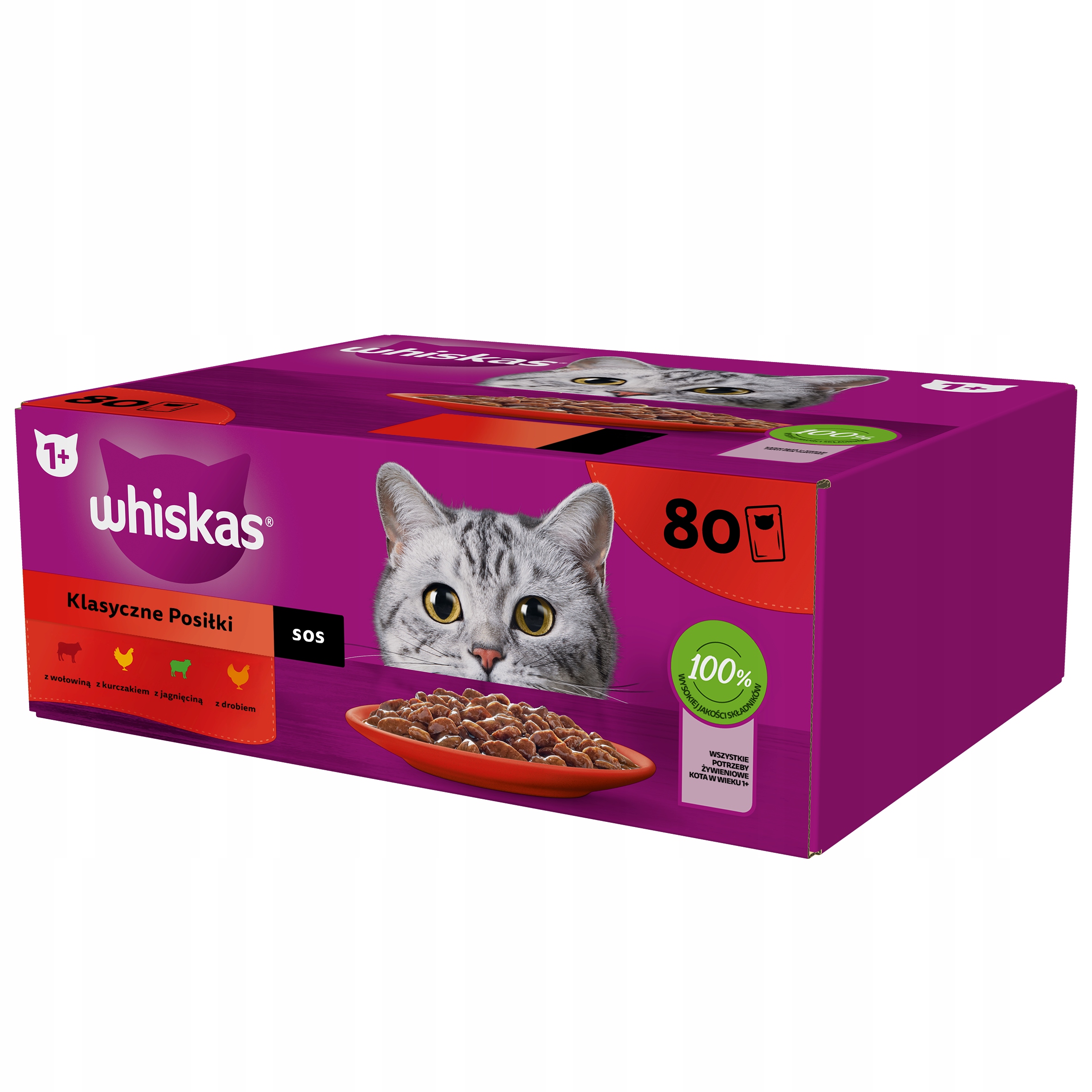 Mokra karma dla kota Whiskas mix smaków 6,8 kg