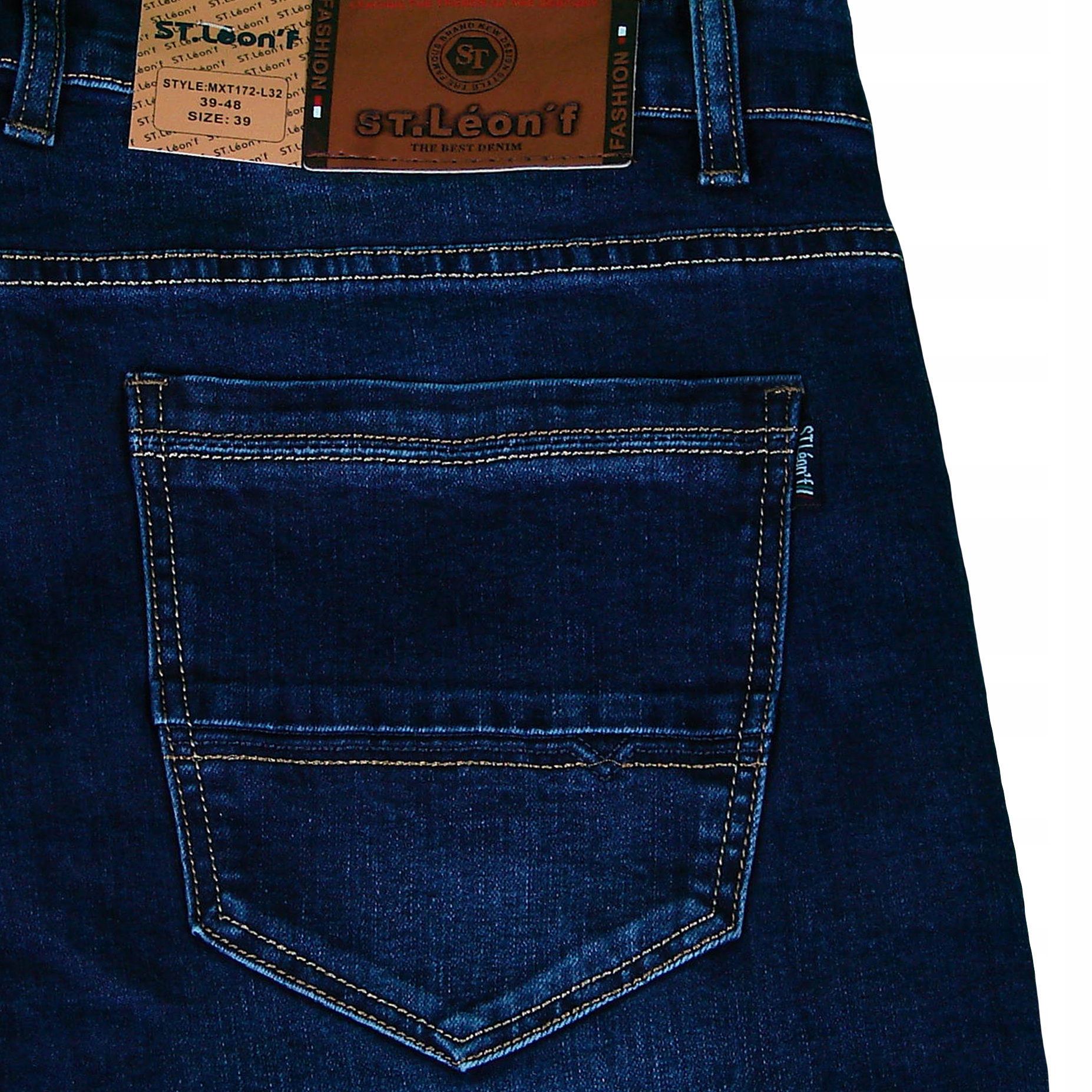 SPODNIE MĘSKIE JEANSOWE W42 L32 112-114 cm Kolor niebieski