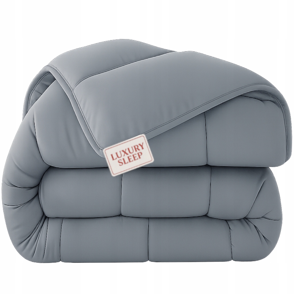 Přikrývka šedá 160x200 Velmi teplá Celoroční Na podzim-zimu Polská kvalita