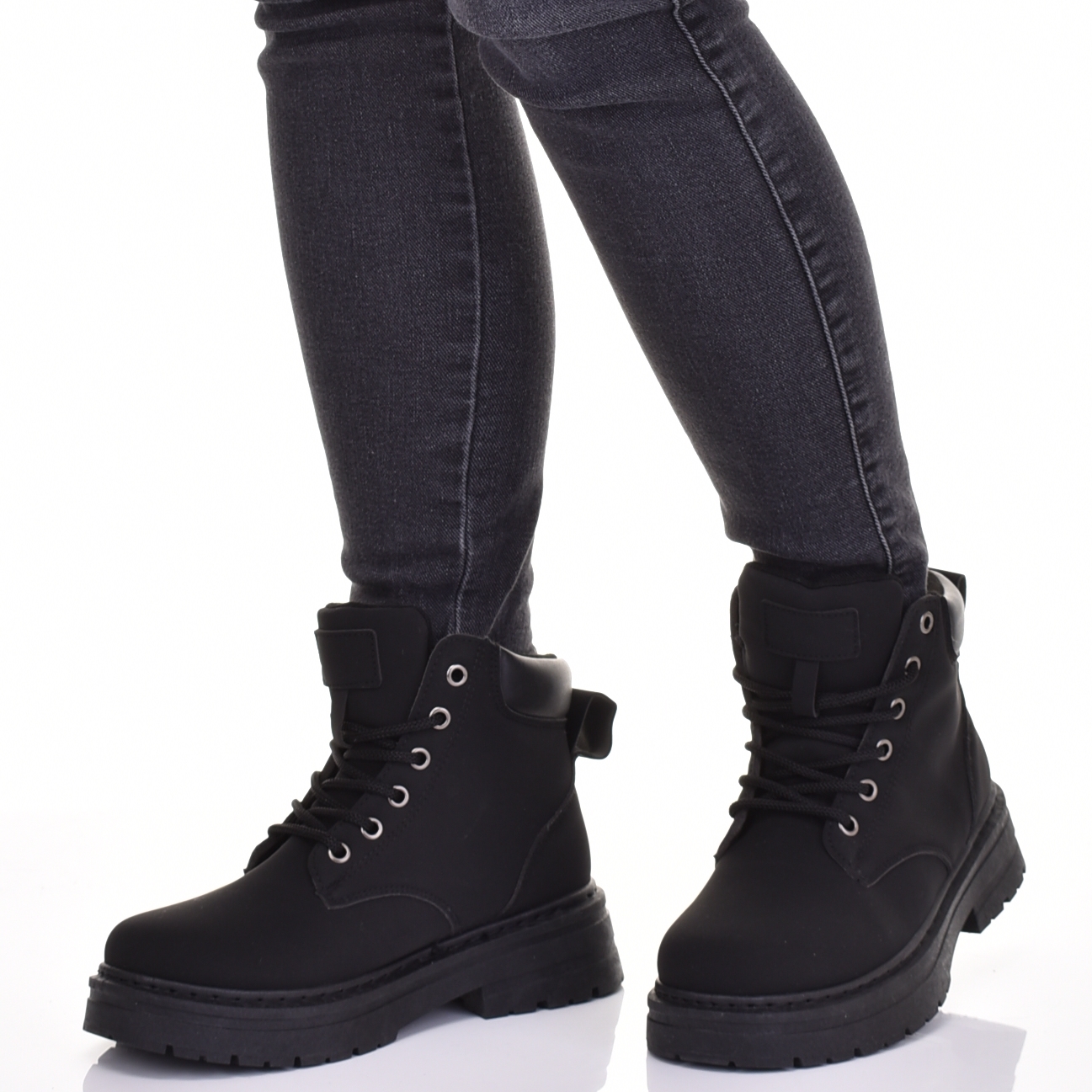 ŚNIEGOWCE TRAPERY DAMSKIE SKÓRZANE BUTY ZIMOWE Z OCIEPLENIEM Marka inna