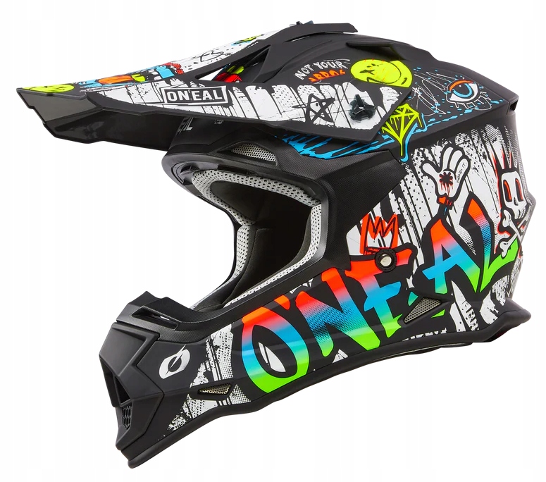 O'neal 2SRS Rancid V.24 Black/white prilba cross enduro off-road XL