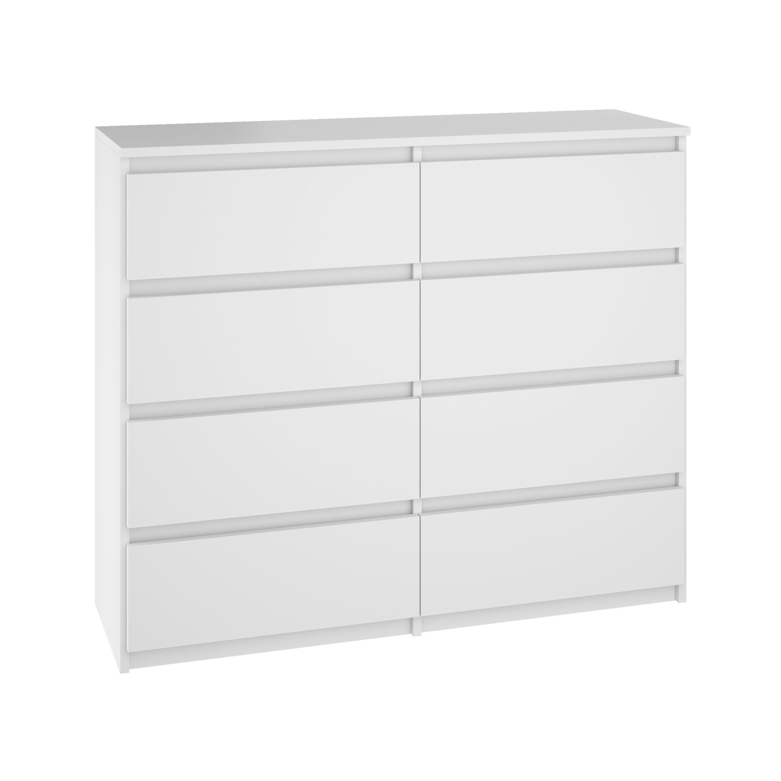 КОМОД БЕЛЫЙ 100 СМ 8 ЯЩИКОВ БОЛЬШОЙ ВМЕСТИТЕЛЬНЫЙ