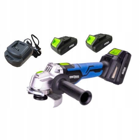 КУТОВА ШЛІФУВАЛЬНА МАШИНА 125 мм 2x 3Ah АКУМУЛЯТОР 21V КОРПУС