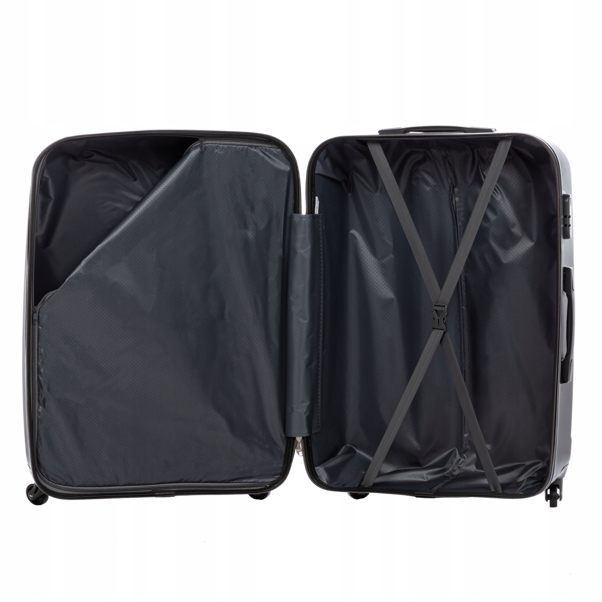 Duża walizka podróżna VEZZE z ABS-u klasyczna zło Materiał dominujący ABS