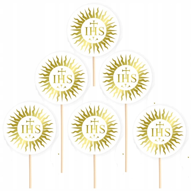 

Pikery topper dekoracja babeczek Komunia