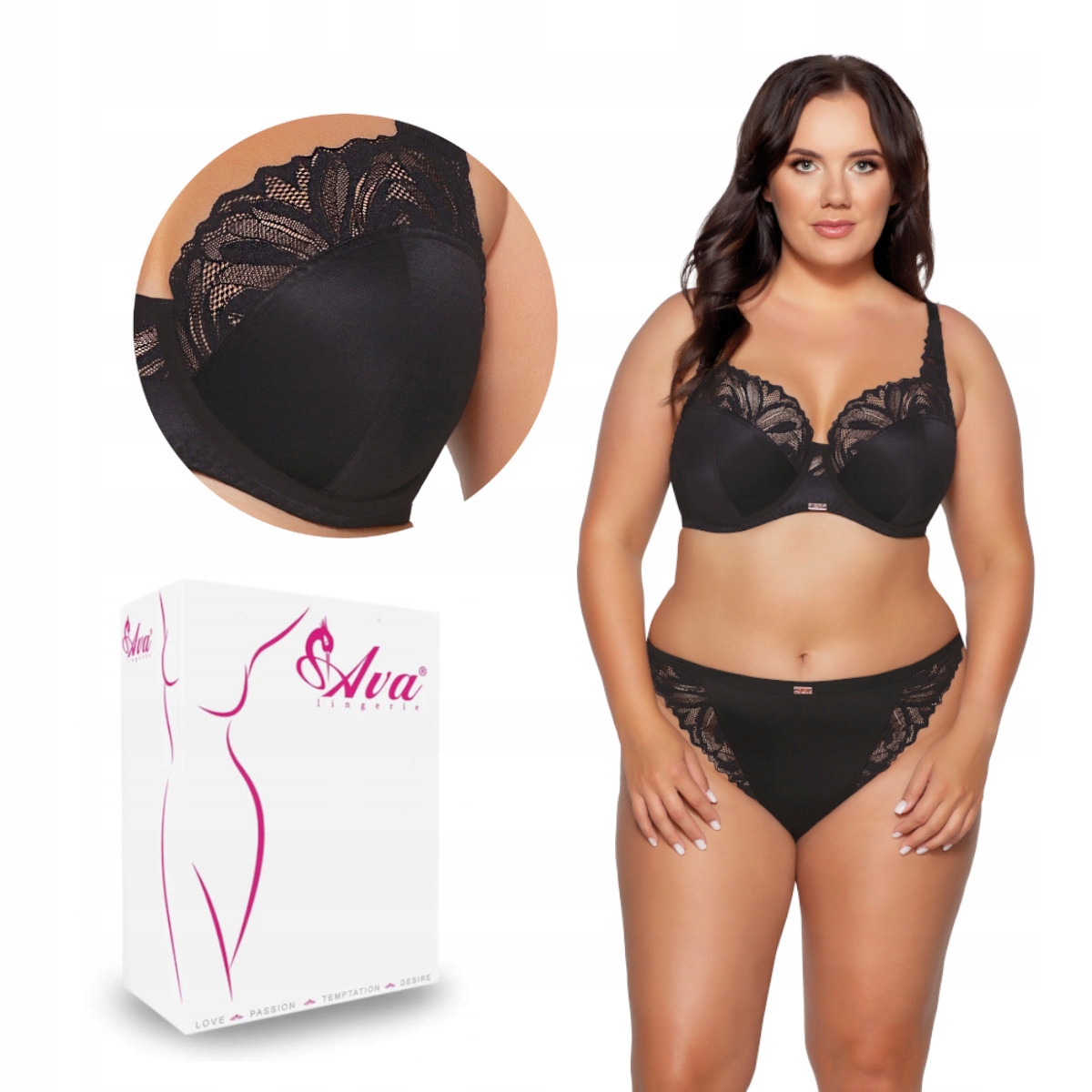 Podprsenka Soft Av 2106 měkká černá 105B