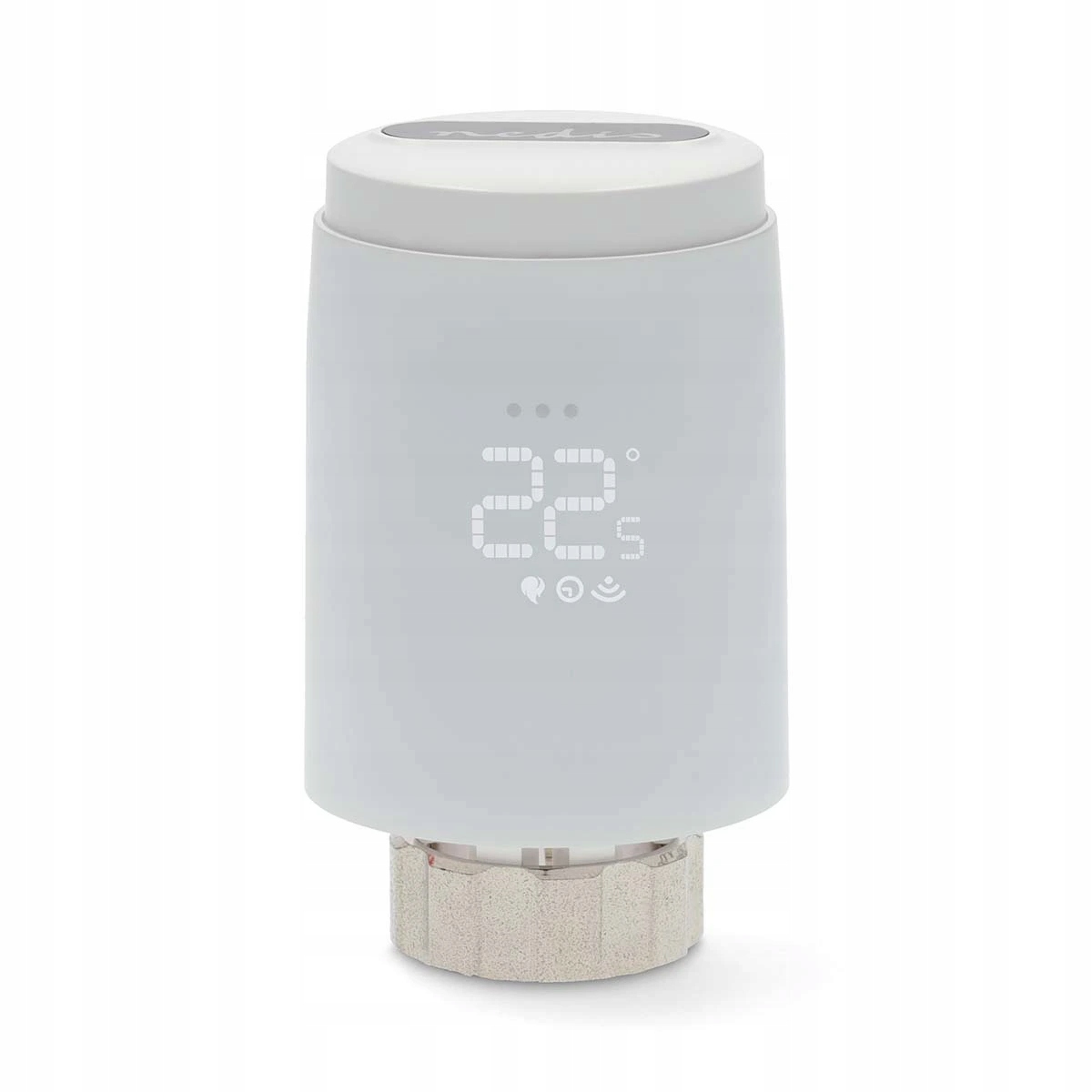Termostatická kartuša Nedis Zigbee 3.0, napájanie z batérie, biela farba