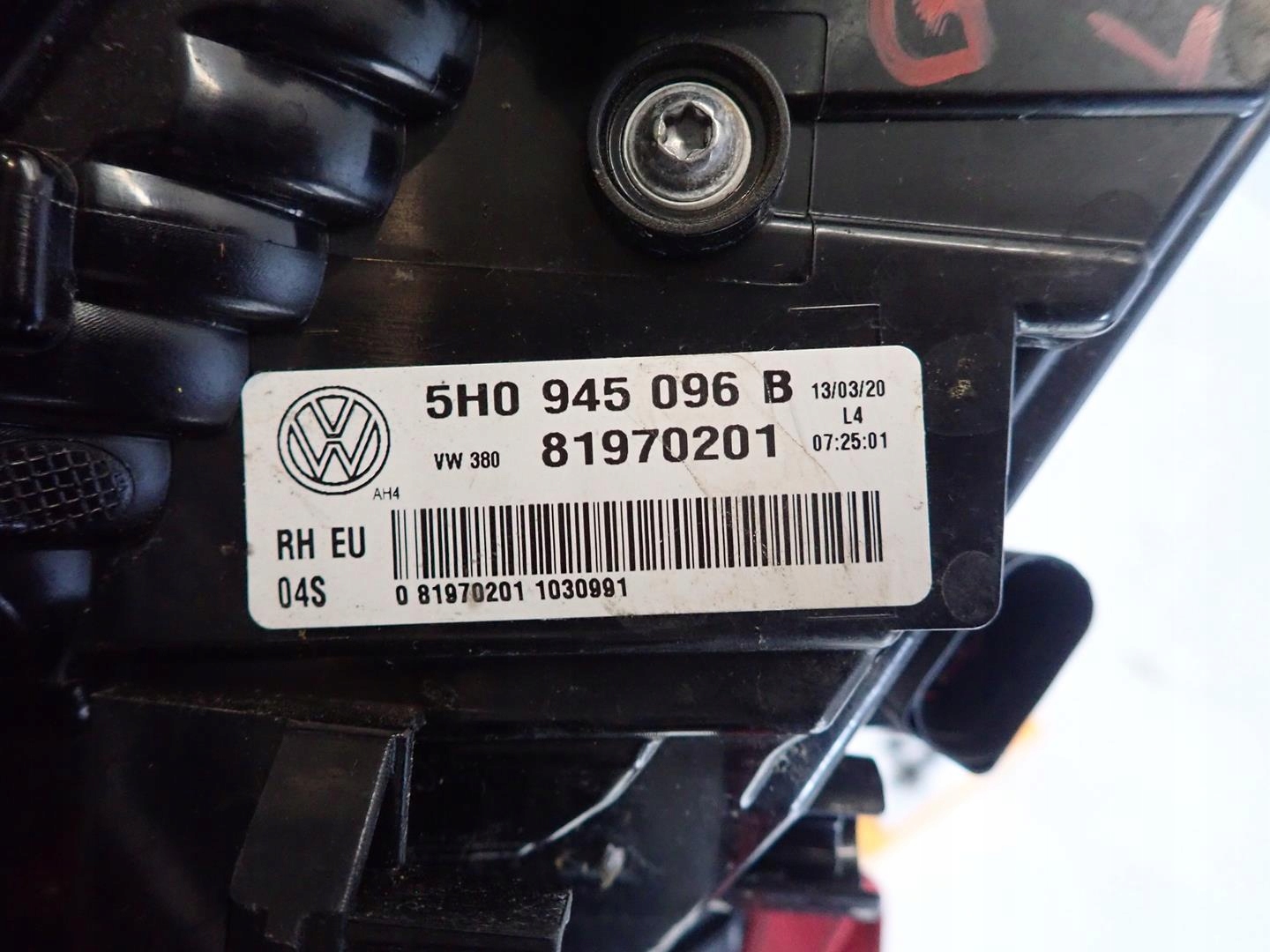 light rear part rear right VW GOLF VIII 2020- HB 5H0945096B