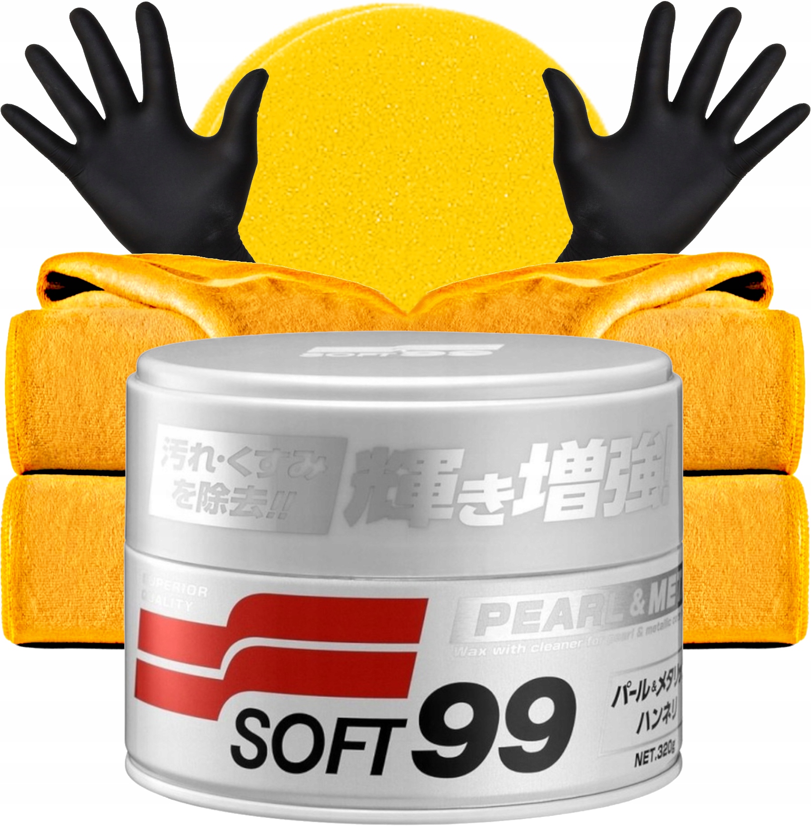 SOFT99 PEARL METALLIC WAX WOSK DO LAKIERÓW METALICZNYCH I PERŁOWYCH 320 G