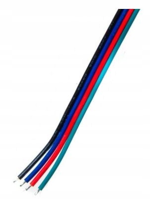 Przewód kabel linka do taśm LED RGB 4x żyłowy 1m Typ kabel