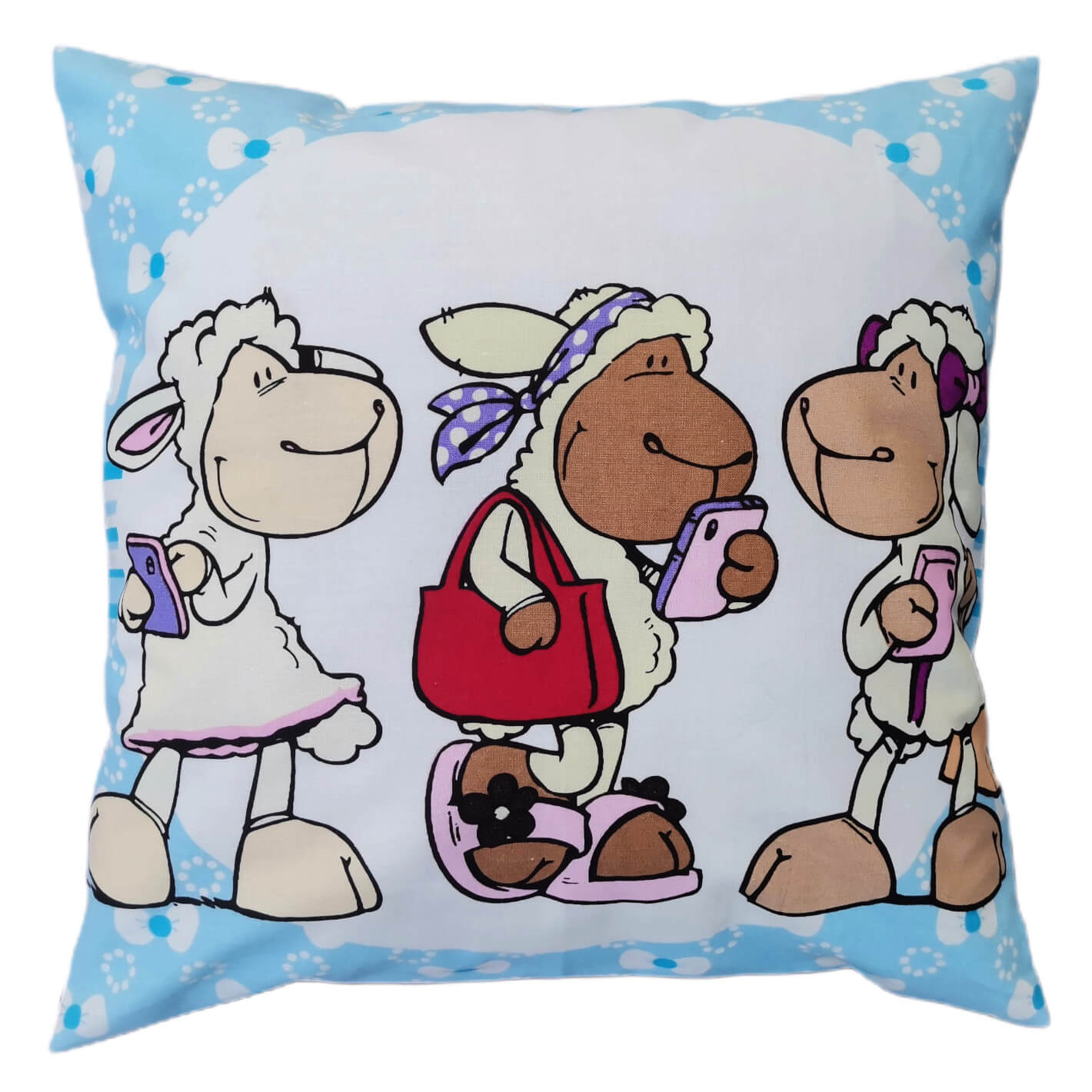 Poszewka 40 x 40 cm Zadzwoń do mnie Owieczki -100% bawełna EAN (GTIN) 5907001102304