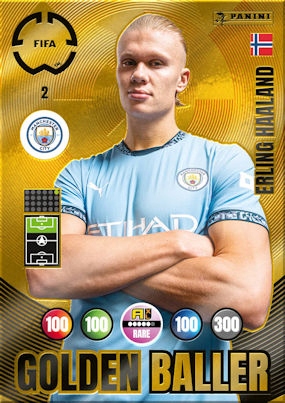 Erling Haaland Golden Baller Panini Fifa Club World Cup 2025 Manchester