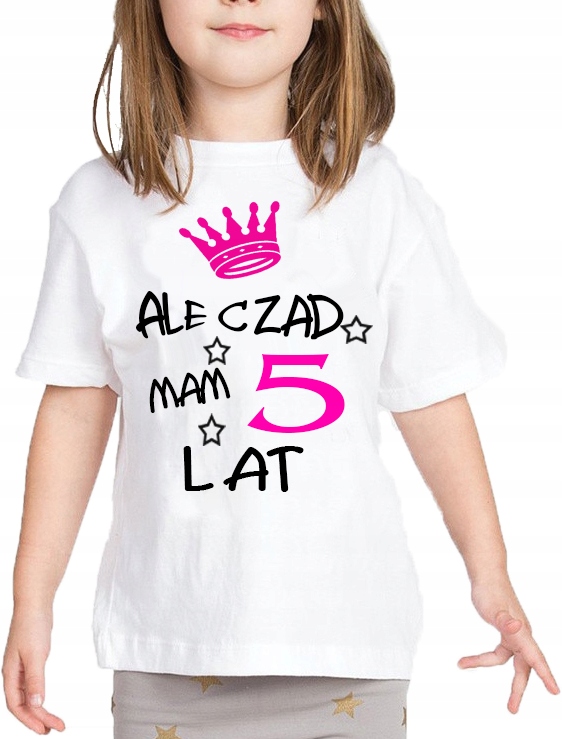 

Koszulka urodzinowa Ale Czad Mam 5 Lat