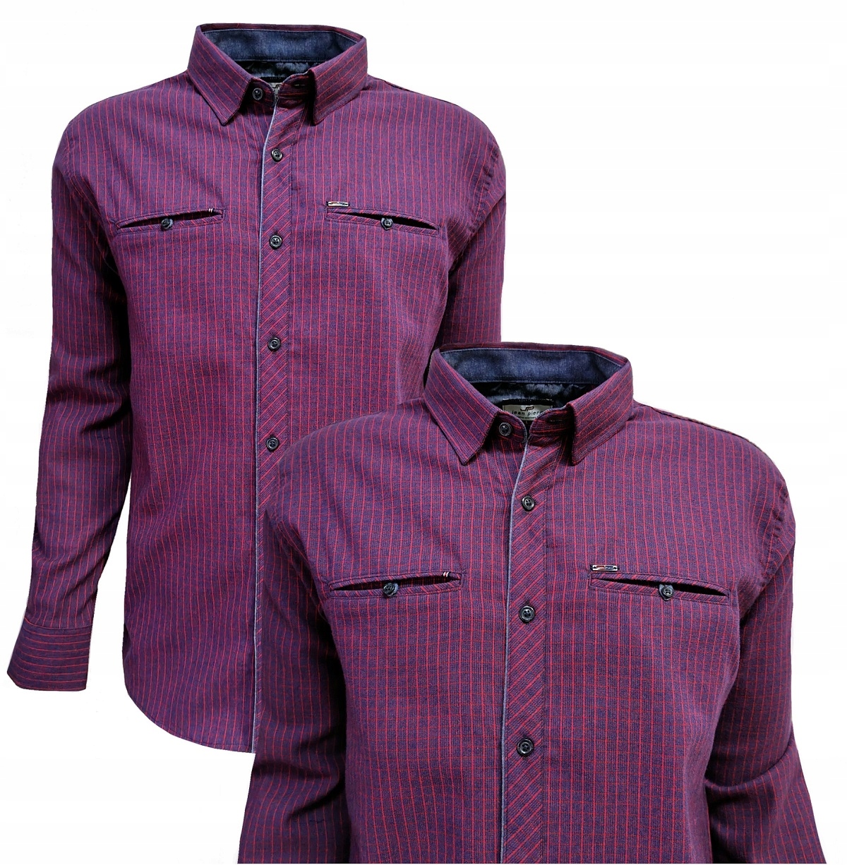 Pánská sportovní kostkovaná košile Bordo jemná flanelová Bagarda 3XL