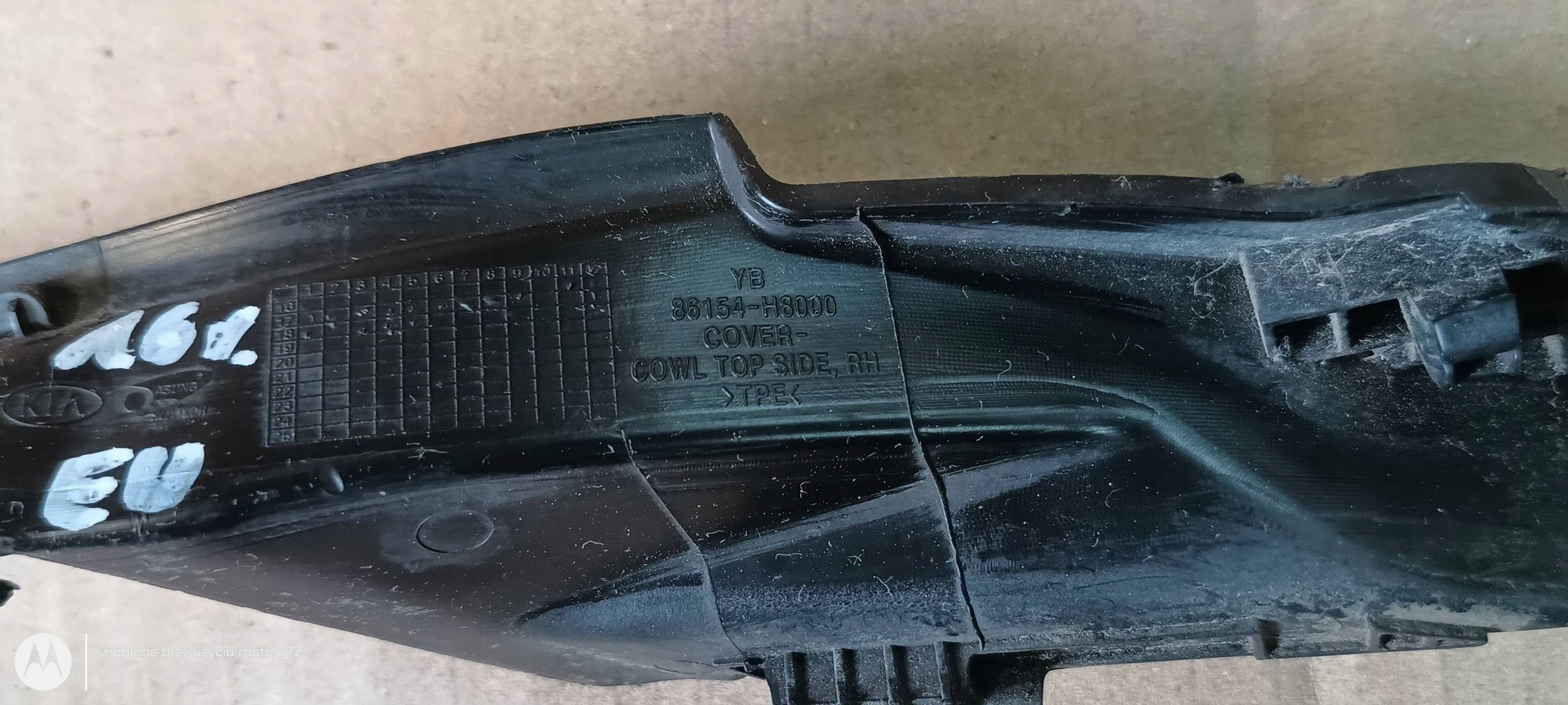 KIA RIO IV corner pipe end under the window left right 2017