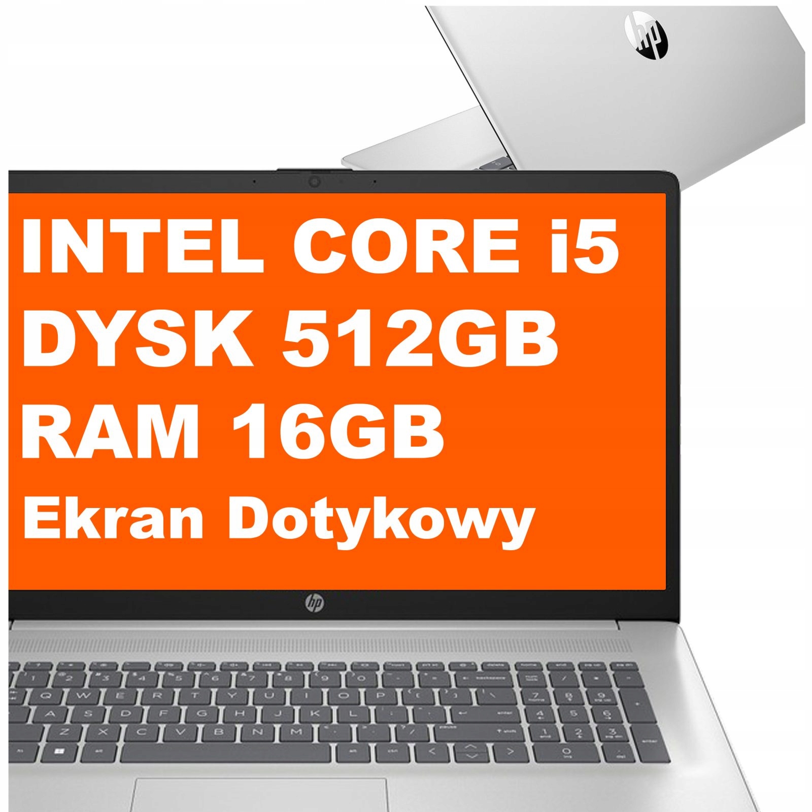 Notebook Hp 17-cn Intel Core i5 16GB 512GB Iris Xe Hd+ Dotyk Win 11 Stříbrný