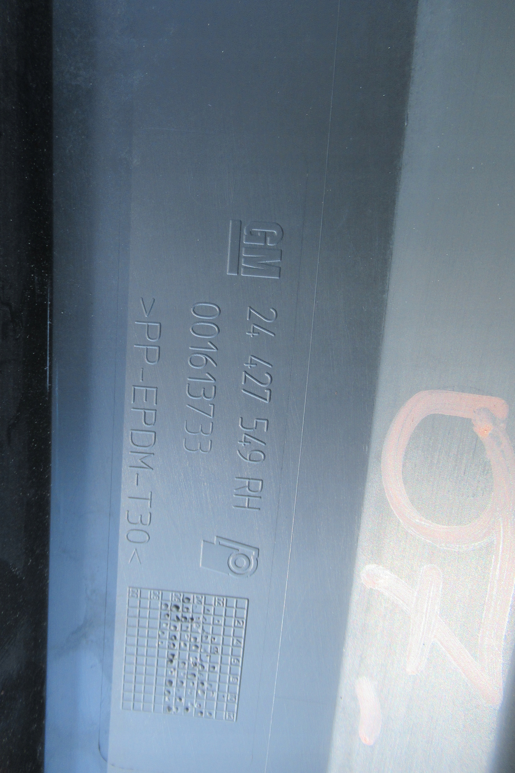 VECTRA C 07R moulding threshold right 24427549