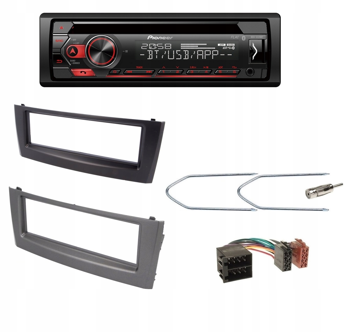 Automobilové rádio Pioneer DEH-S320BT MP3 Wav Fiat Grande Punto Linea