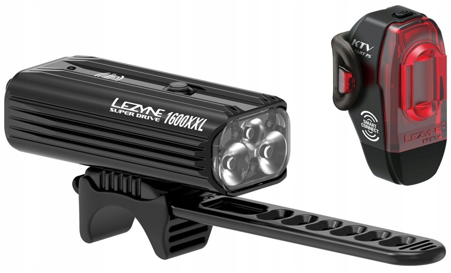 

Zestaw lamp Lezyne Super Drive 1600XXL + Ktv Pro