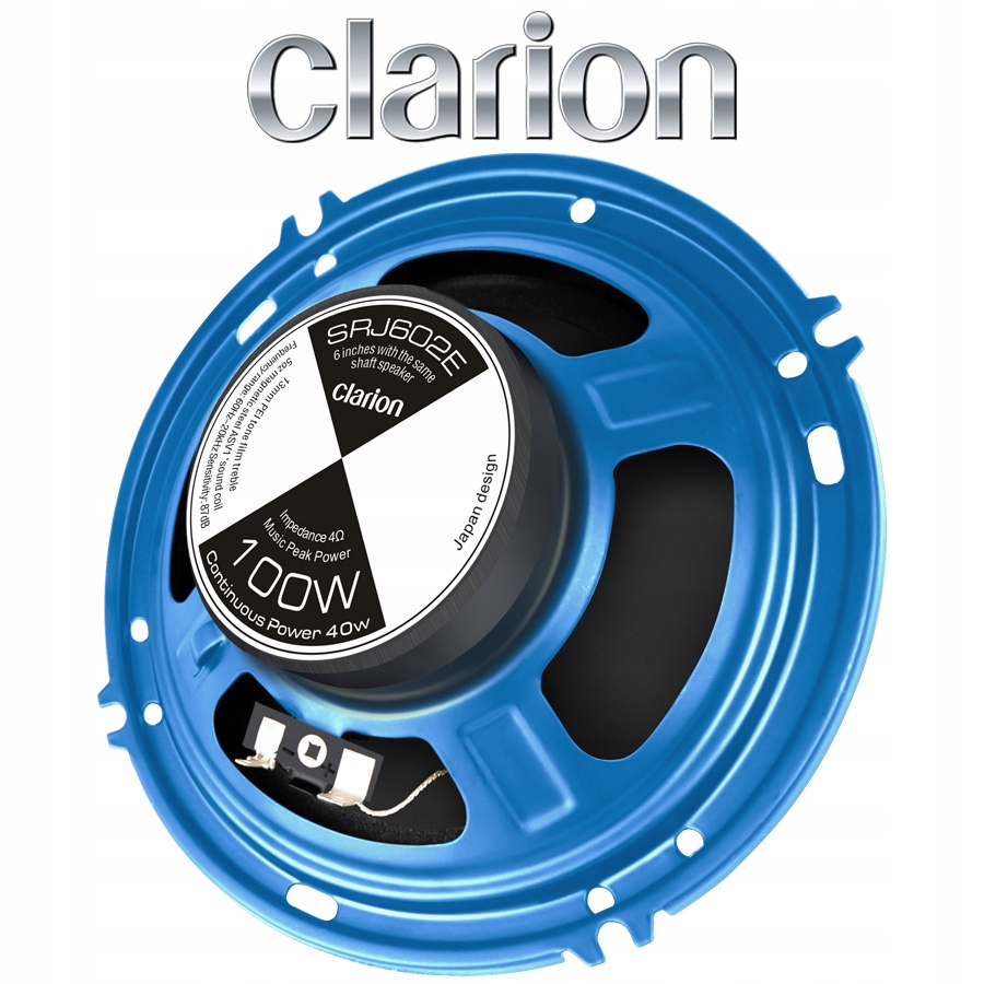 Clarion SRJ602E Automobilové reproduktory 16 cm 160 mm 2 priechodné Zelená hora
