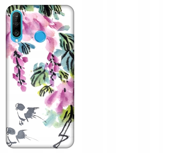 

Etui pokrowiec Huawei P30 Lite Kwiaty akwarela chi