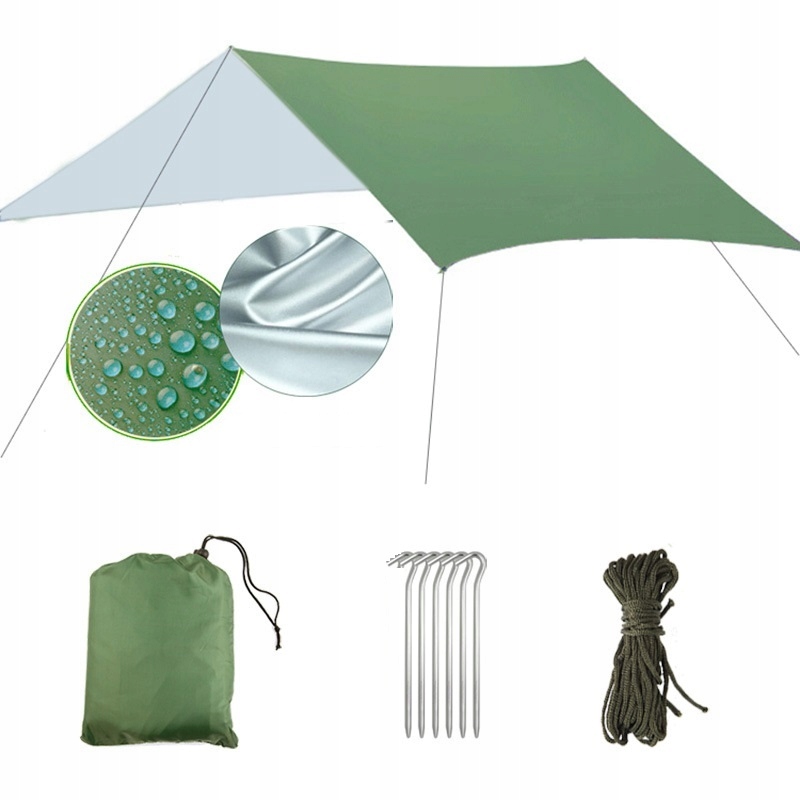 

Tarp plandeka z Linkami I Szpilkami 3x3 zielony