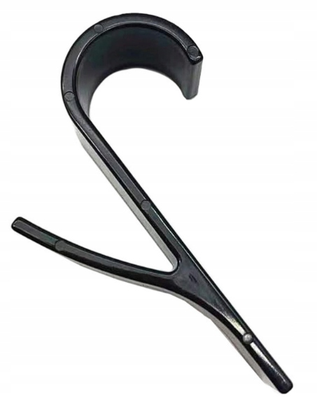 HACZYKI NA KALORYFER/ GRZEJNIK WIESZAK ŁAZIENKOWY CZARNY Szerokość 25 mm