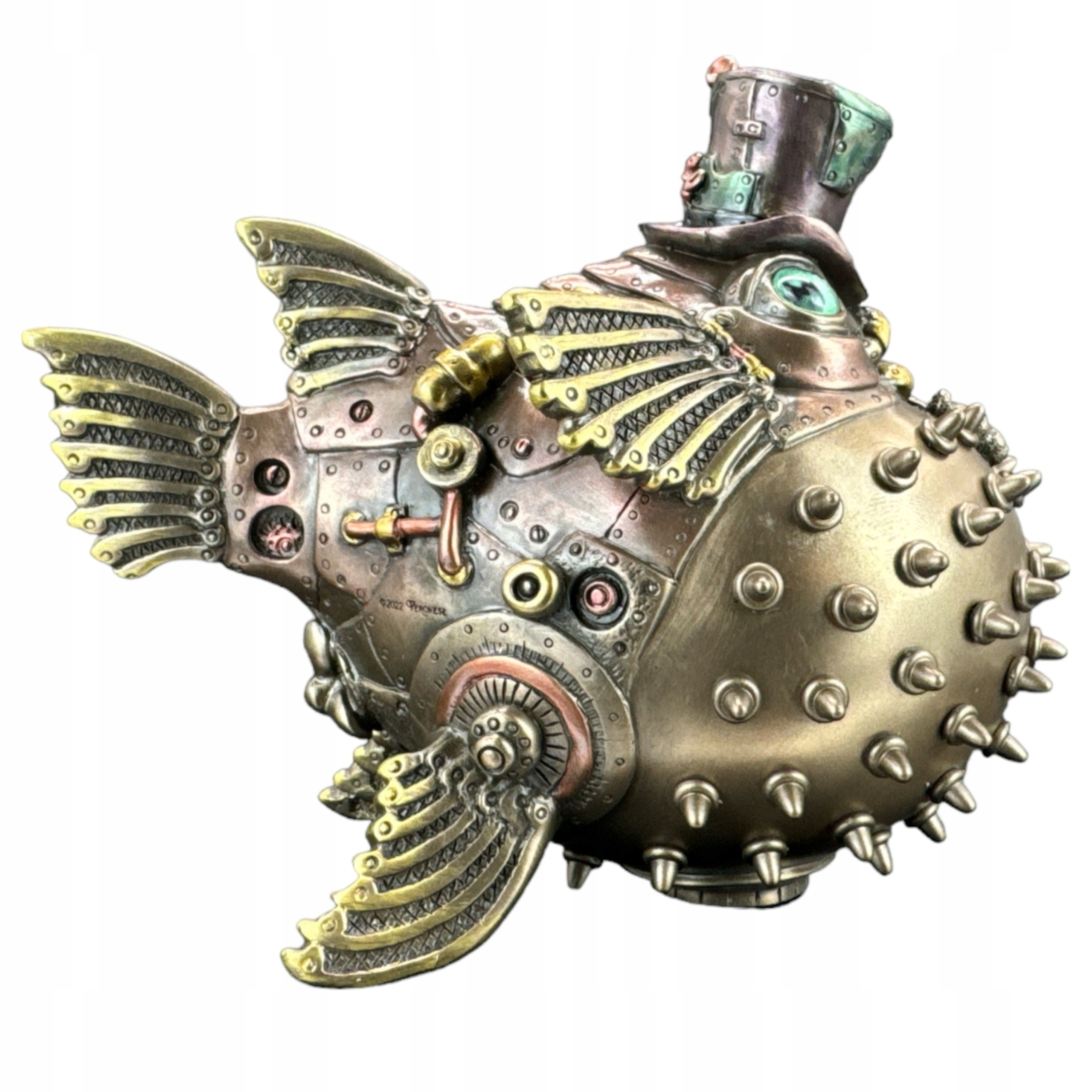 figurka socha Rozdymka Tigra Ryba Steampunk Veronese WU78060A4 darček