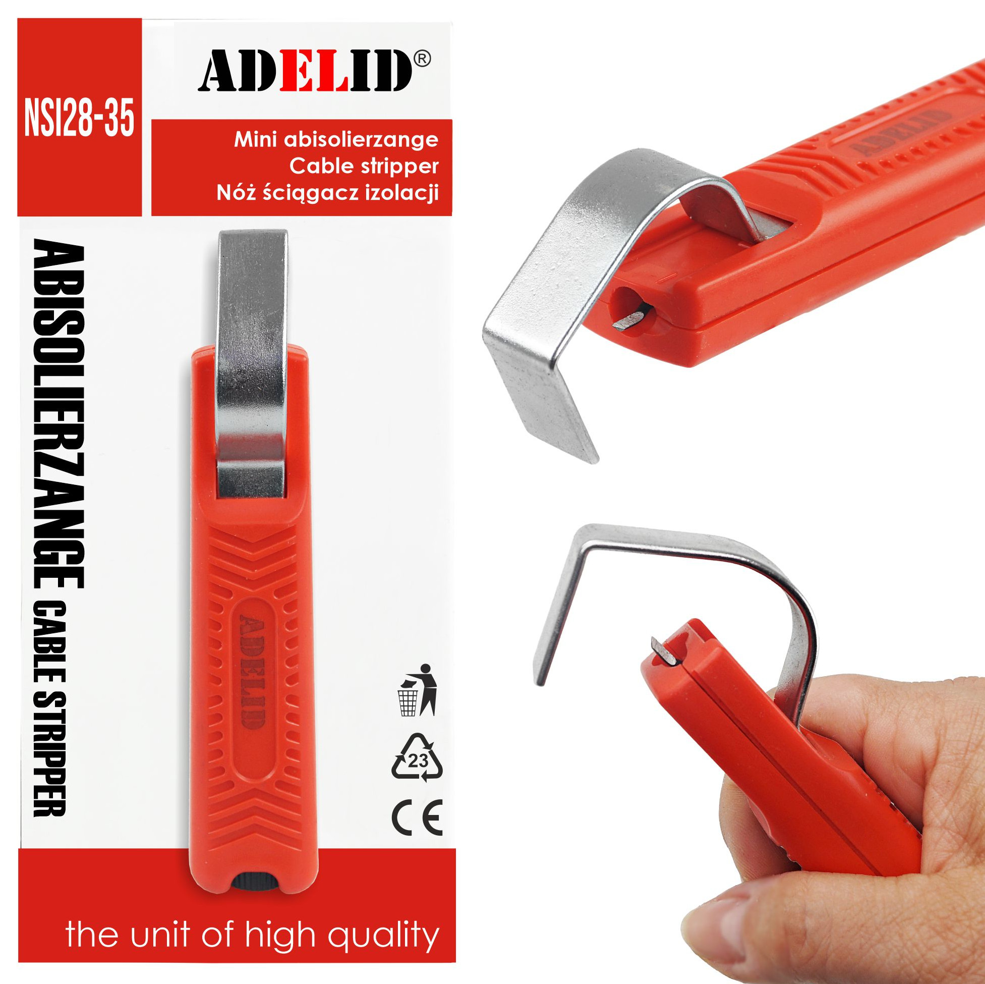 ADELID NÓŻ ŚCIĄGACZ IZOLACJI KABLA NSI 28-35