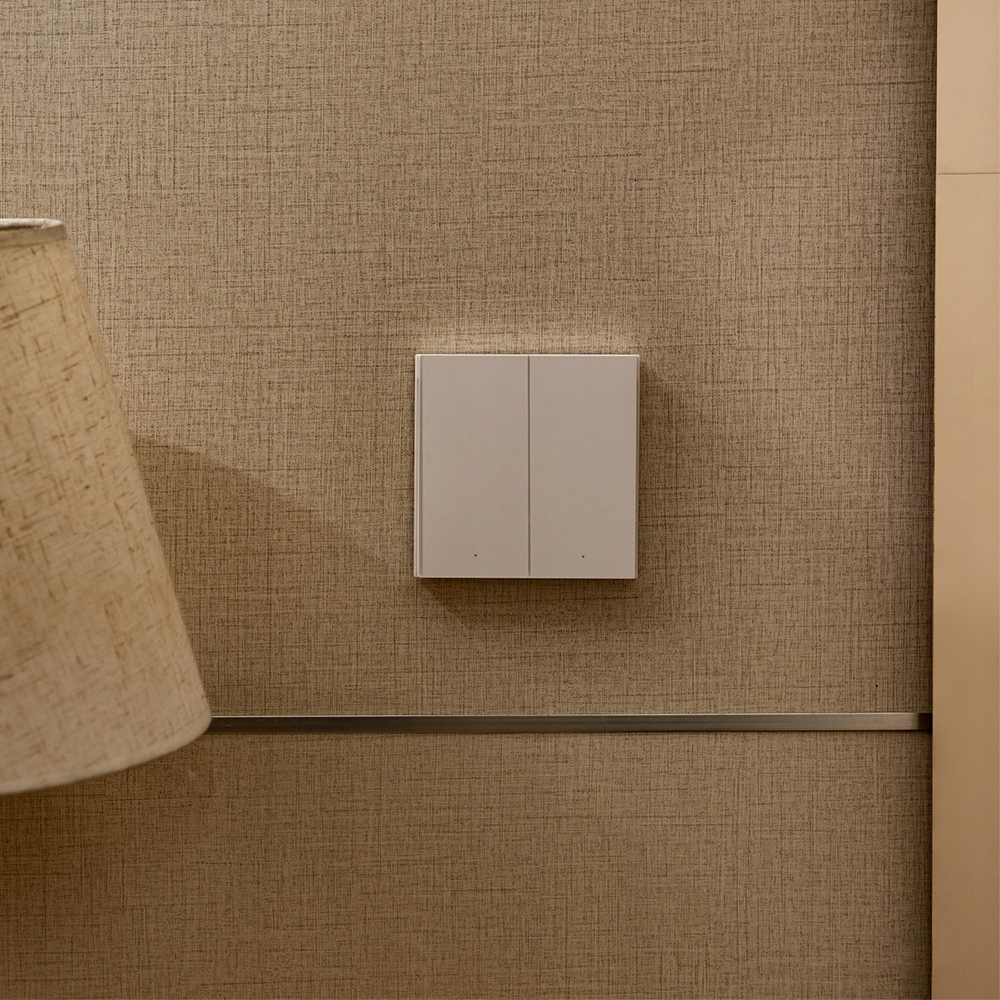 AQARA PRZEŁĄCZNIK WŁĄCZNIK ŚWIATEŁ 2 PRZYCISKI SMART HOMEKIT ZIGBEE EU Komunikacja ZigBee