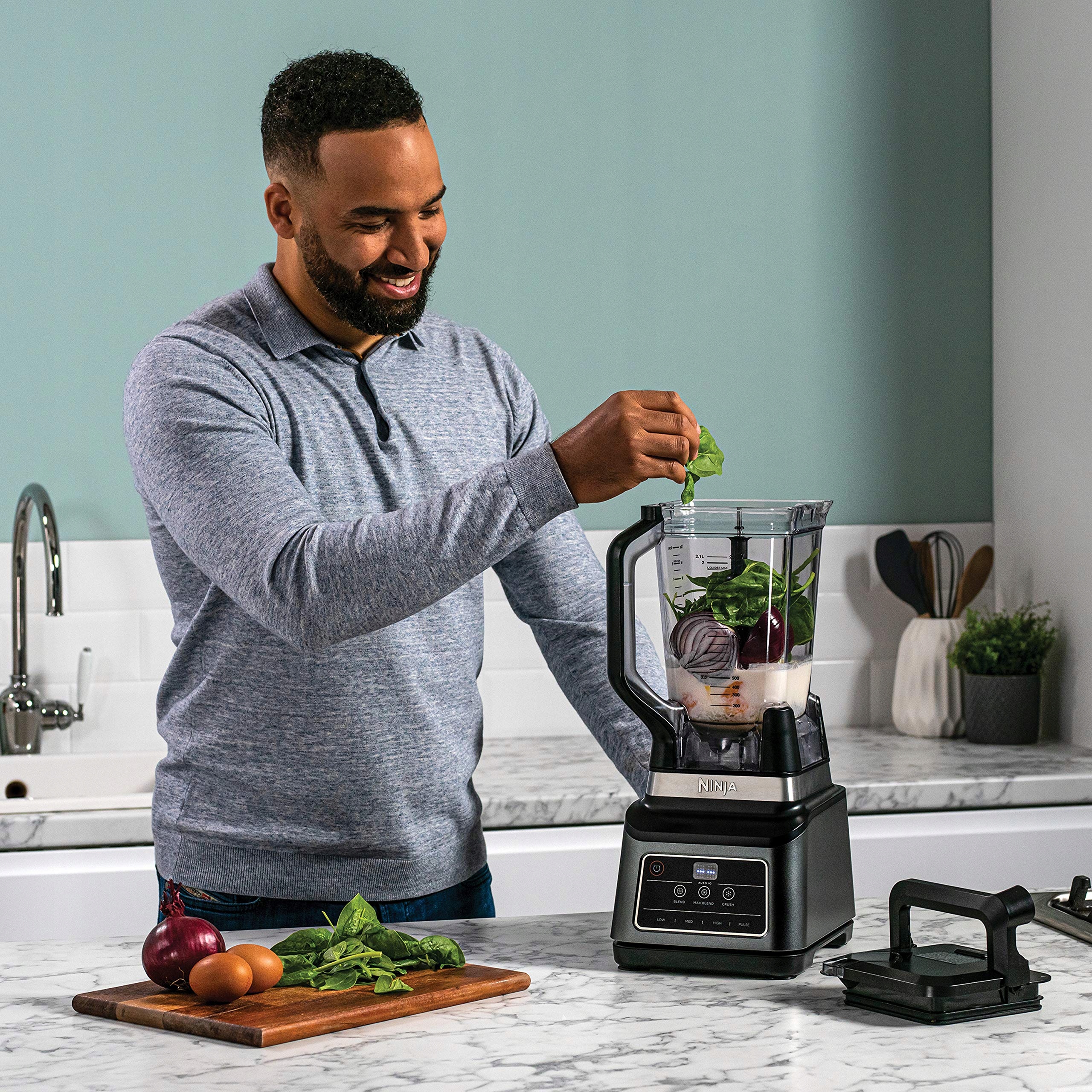 NINJA 2W1 Blender 3 Programy 1200W 2,1L Dzbanek 700ml Kubek AutoIQ — miniatura 5