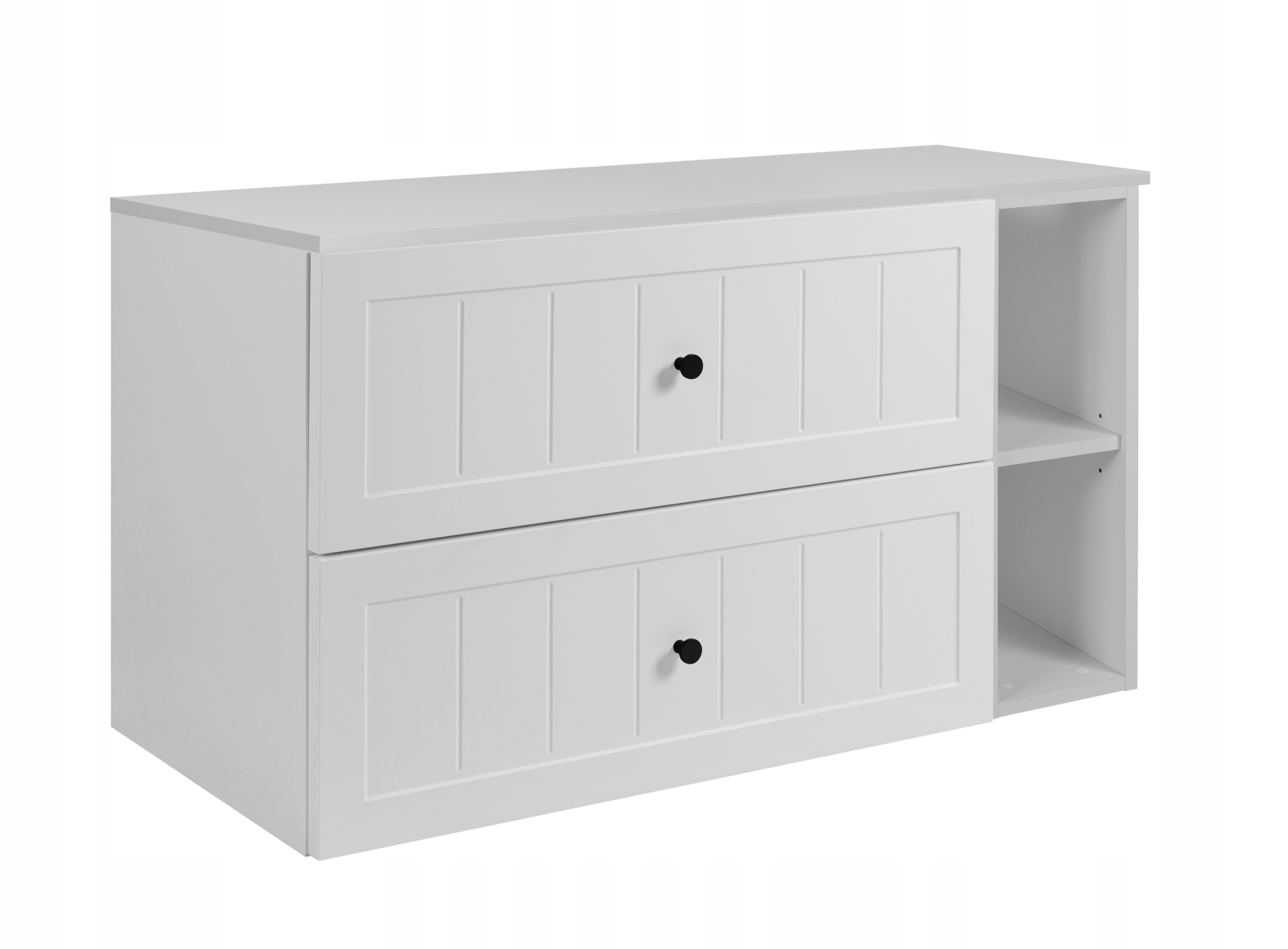 Koupelnová skříňka Pod Umyvadlo 80 bílá Frézovaná čela Mdf knoflíky