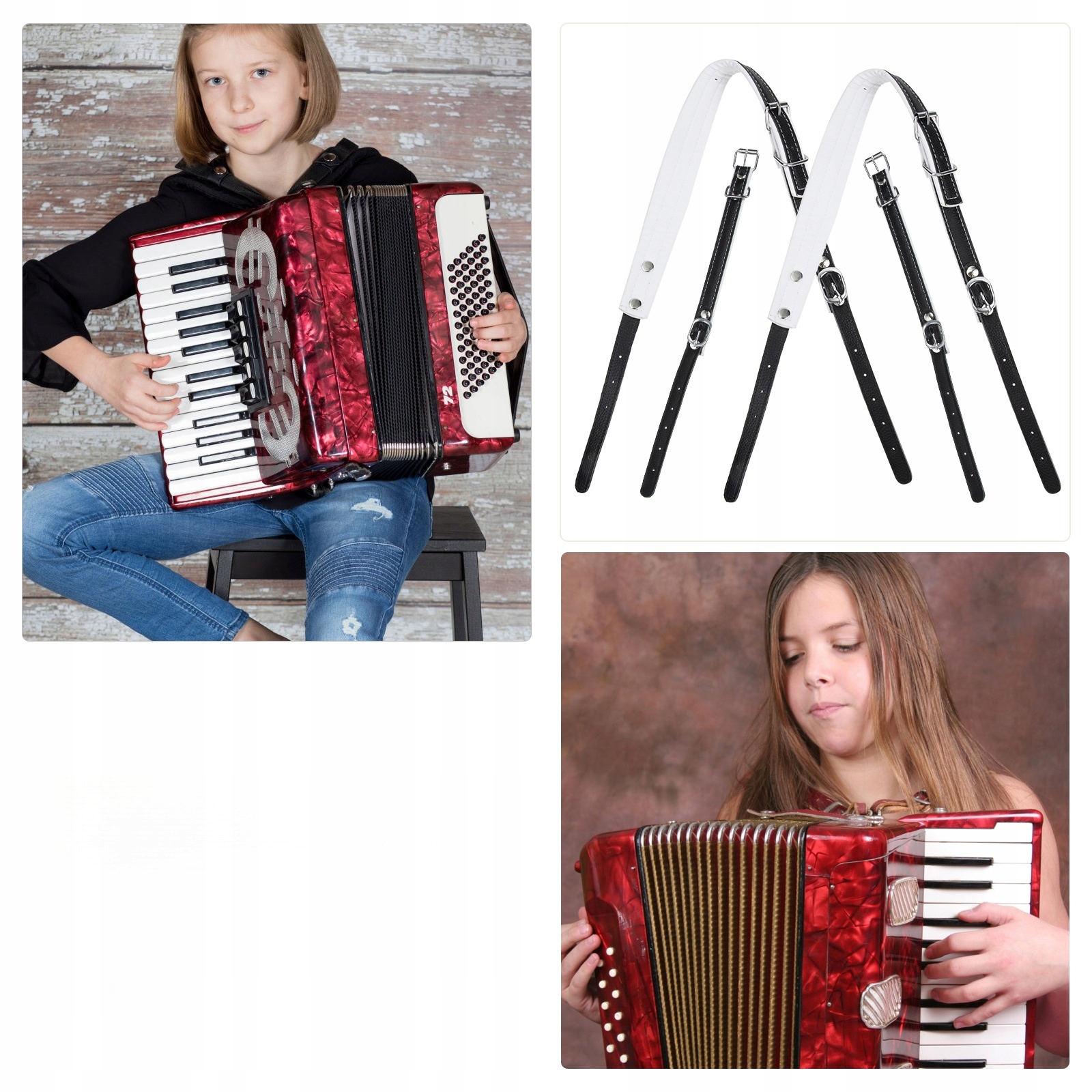 AKORDEONOWE PASKI NA RAMIONA WYMIANA AKORDEONU Marka bez marki