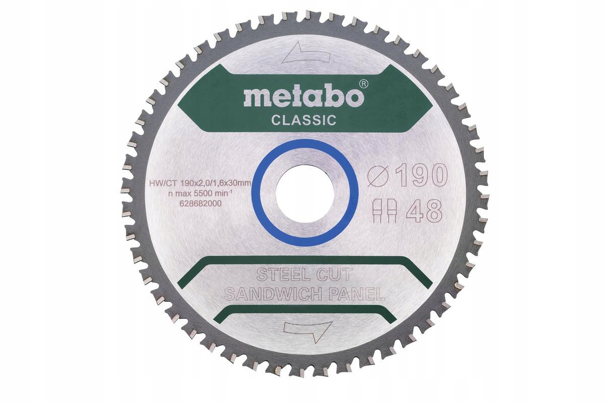 Metabo Kotoučová Pila Fz Fa 190x30x48z Steel Cut Sandwich Panel Classic