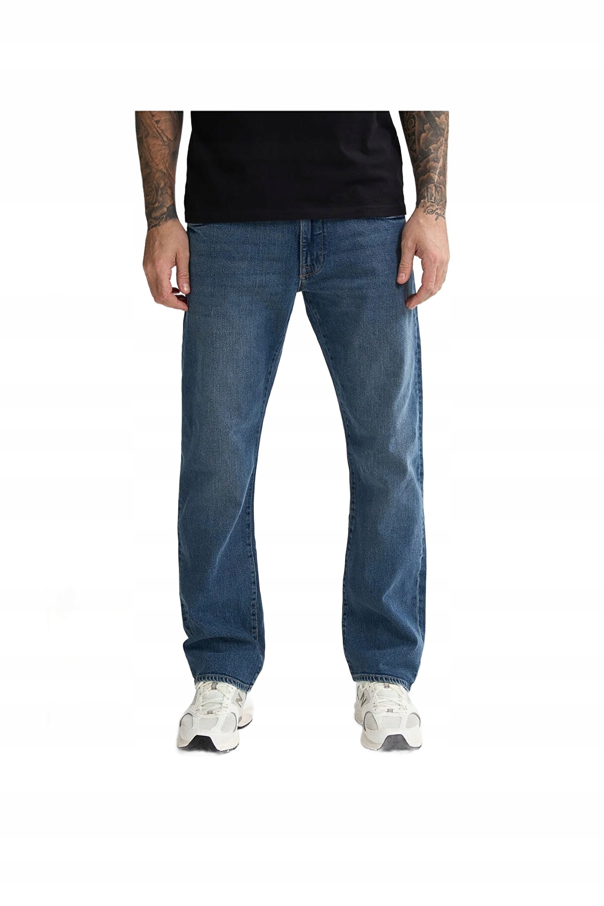 Petrol Industries Pánské Džíny Jednoduché Modré S Oděrkami 31/32 5DA