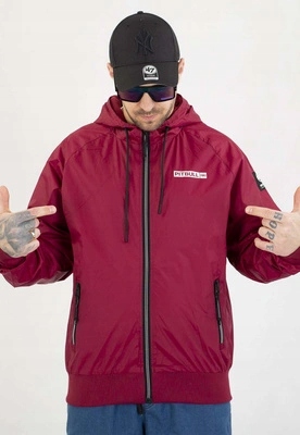 Bunda Pit Bull Jarní Athletic Logo burgundy