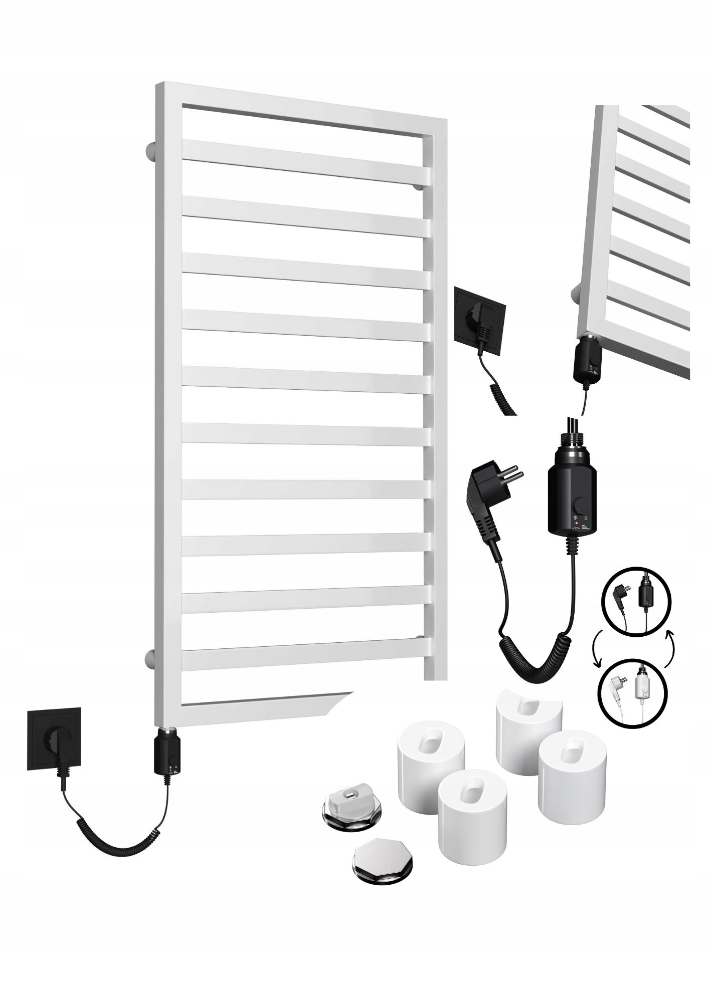 Elektrický ohrievač Loft-m 980/530 Biely Lesk ohrievač