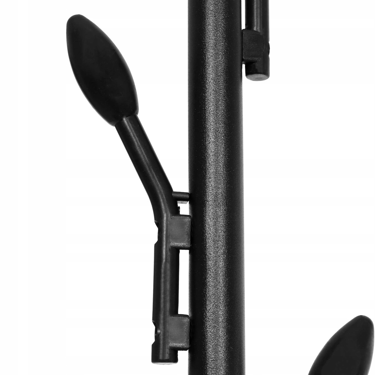 WIESZAK STOJAK NA UBRANIA BUTY STOJĄCY PODŁOGOWY LOFT METALOWY GARDEROBA Kolor haczyków czarny