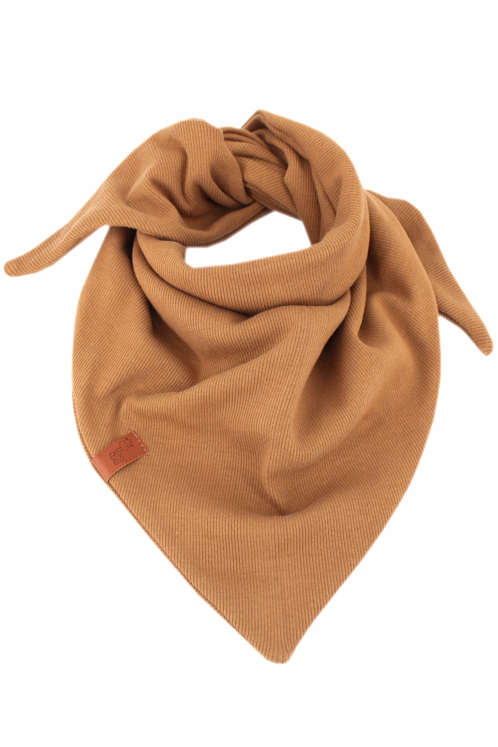 DWUWARSTWOWY KOMPLET DZIECIĘCY PRAKTYCZNA CHUSTKA MODNA CZAPKA Z KOKARDĄ Rozmiar 46-54 cm