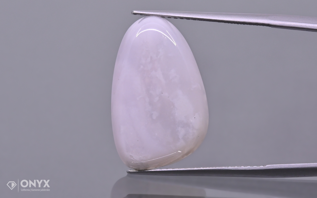 Chalcedon růžová konvexní nepravidelná destička 21x14 mm