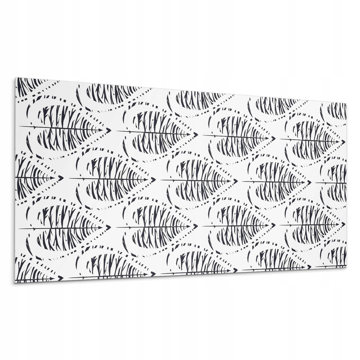 Dekorativní vinylový panel Samolepicí Vzor listů v rytmu Velký 120 x 60 cm