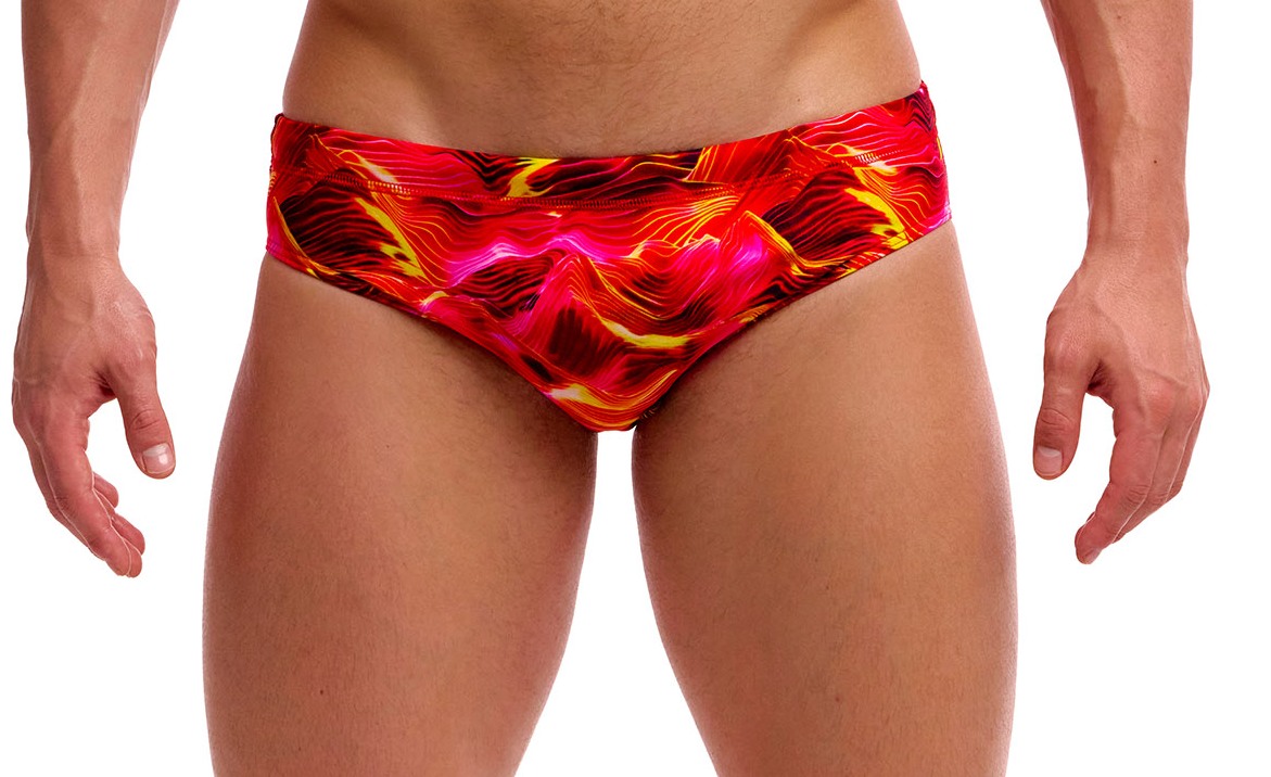 Pánské plavky Funky Trunks Saucy Sonar slipy S (UK32)